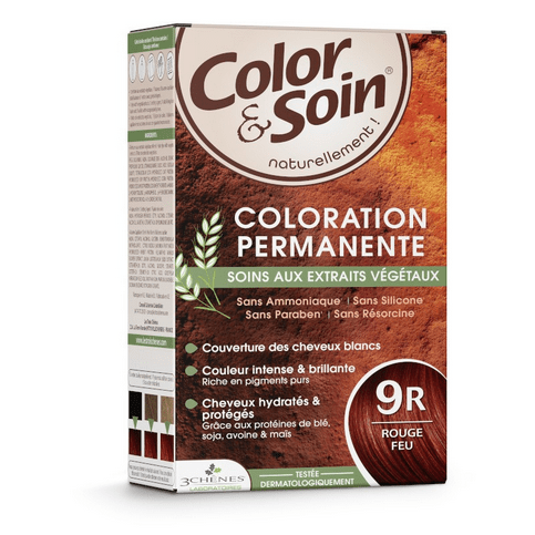 Permanent hair dye 9R fire red Color&Soin LES 3 CHENES - Maple Wellness Supplements