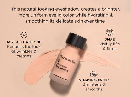 Perricone MD No Makeup Liquid Eyeshadow - Hydrating Serum Texture - Crease-Proof Anti-Aging with Vitamin C - Smooths & Brightens Eyelids - Long-Wearing Satin Finish for All Ages, Shade 2, 0.3 fl oz - Maple Wellness Supplements