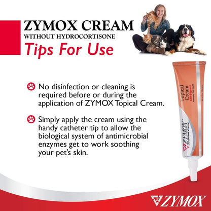 Pet King Brands ZYMOX Veterinarian Strength Topical Cream for Dogs and Cats, 1oz - Maple Wellness Supplements