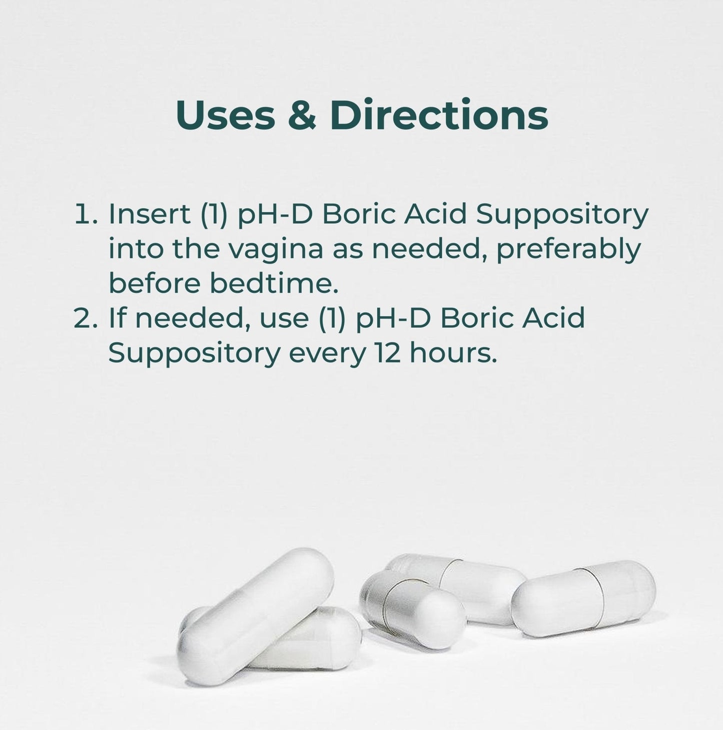 pH-D Feminine Health Support - 600 mg Boric Acid Suppositories - Woman Owned - for Vaginal Odor Use - 36 Count - Maple Wellness Supplements