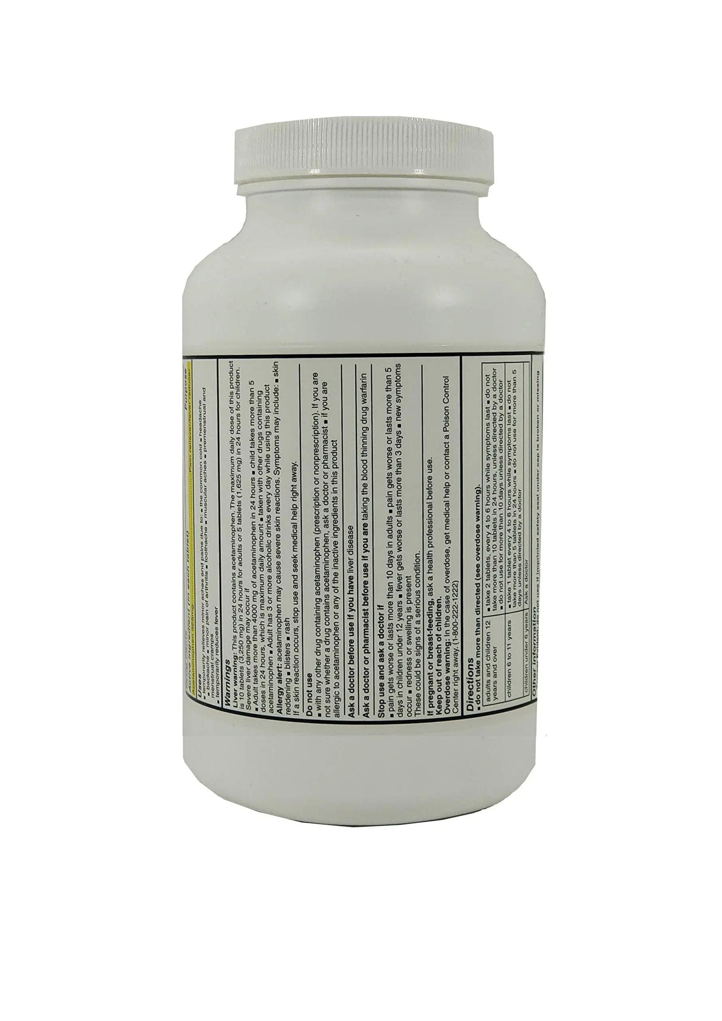 Pharbest Acetaminophen 325 mg 1000 Count Tablets - Maple Wellness Supplements