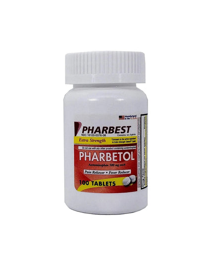 Pharbetol 500mg Extra Strength Tablets 100 Count (Generic Extra Strength) - Maple Wellness Supplements