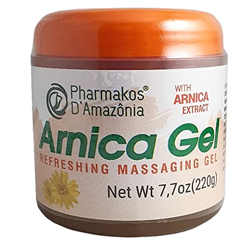 Pharmakos Arnica Gel Cream, Refreshing Massage Gel for Bruises, Swelling and Relief, 7.7 oz - Maple Wellness Supplements