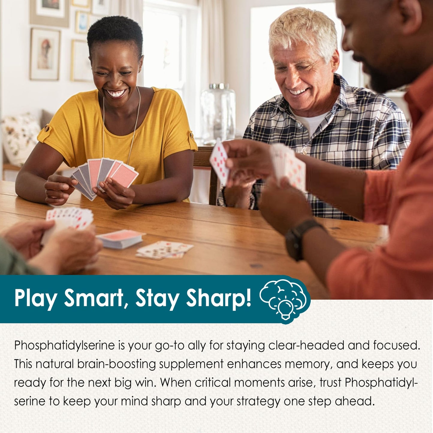 Phosphatidylserine - Nootropic Brian Supplement, Focus & Energy Gummies+ Bacopa Monnieri, Omega 3, Huperzine A, Methyl B12 & B6 for Seniors, Gamers, Workers, Non-GMO, Caffeine-Free, Sugar Free, 2 Pack - Maple Wellness Supplements