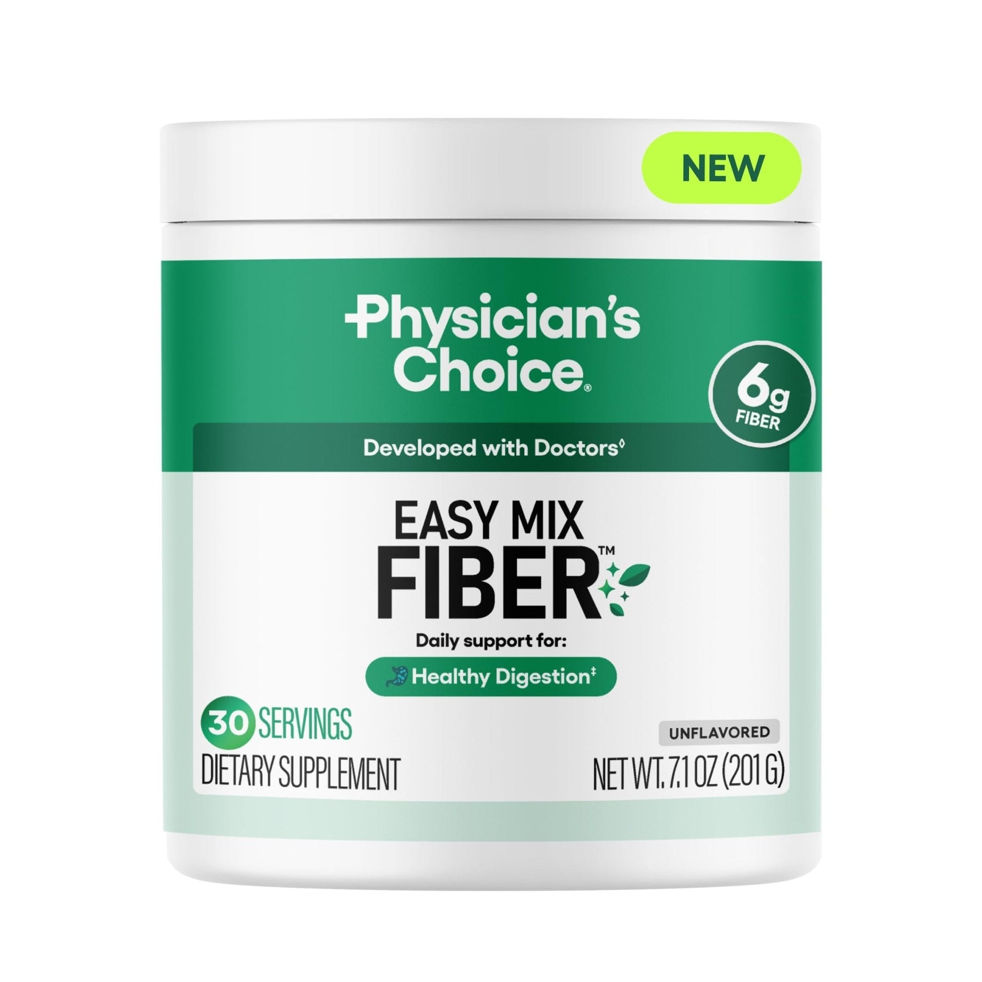 Physician's CHOICE Easy Mix Fiber for Digestive Health & Regularity - No Grit, Sugar Free, & Tasteless - Maple Wellness Supplements
