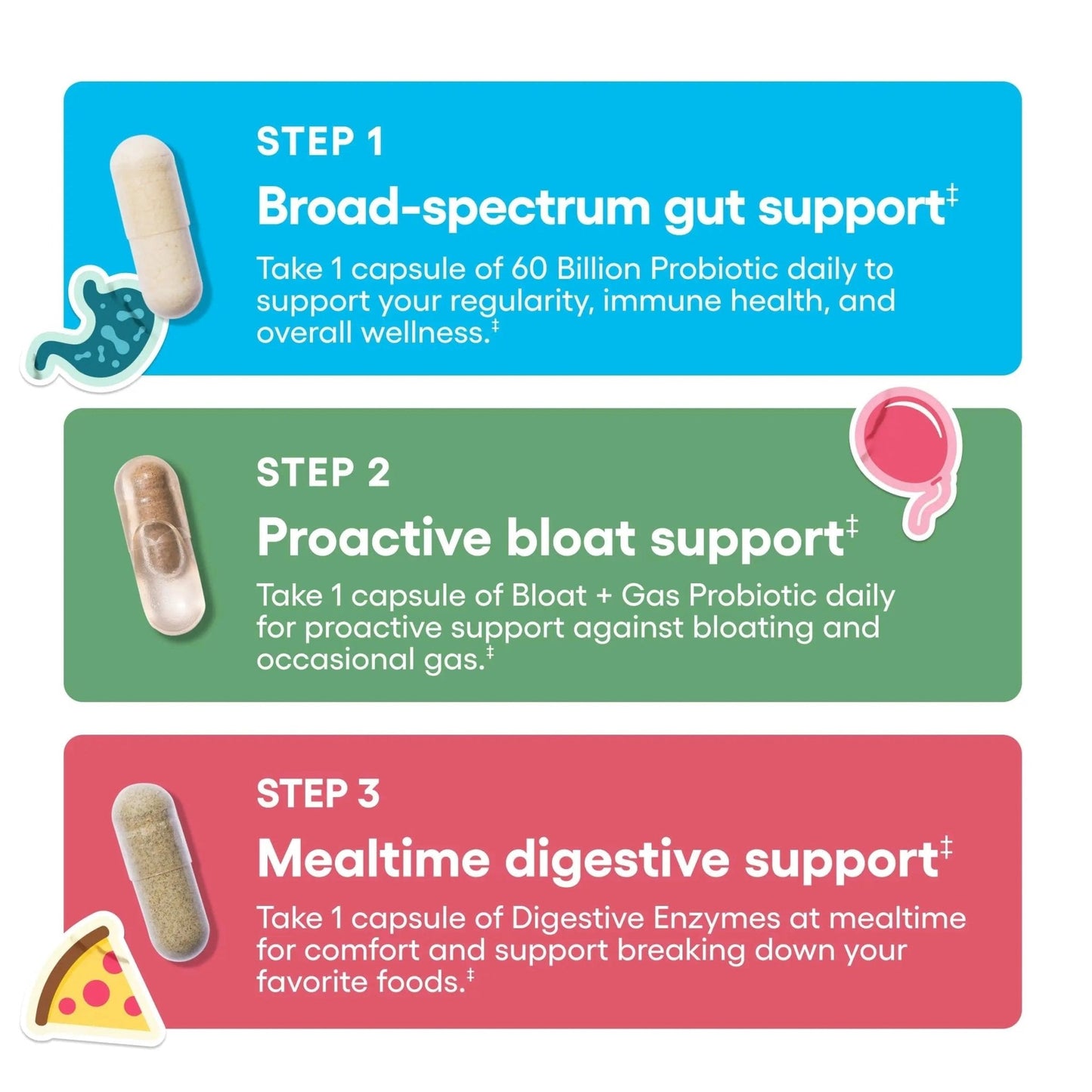 Physician's CHOICE Gut Guardian Bundle: Advanced Bloating & Digestion Support with 60 Billion Probiotic, Digestive Enzymes & Bloat + Gas Probiotic - Daily Gut Health Support for Women and Men - Maple Wellness Supplements