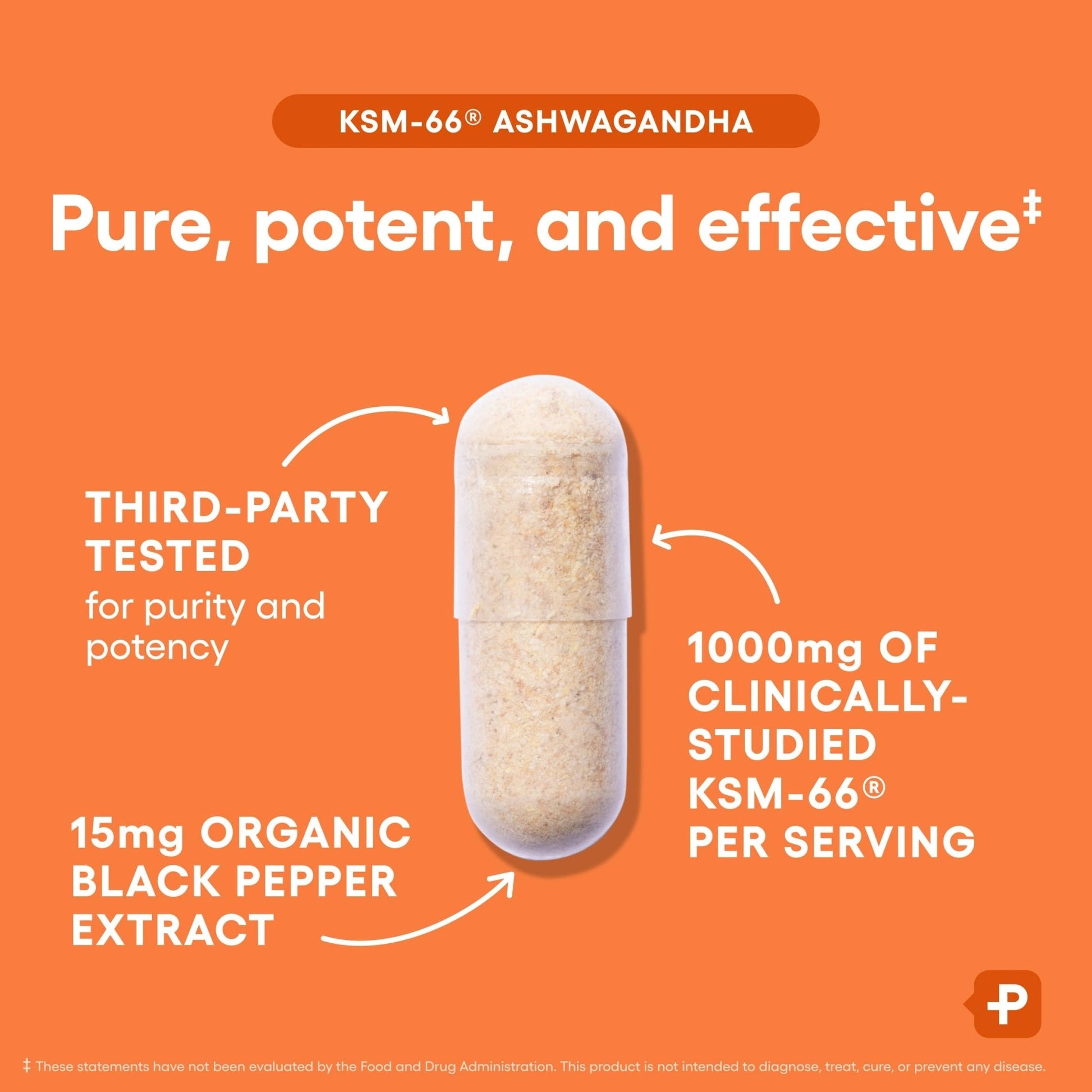 Physician's CHOICE KSM-66 Ashwagandha Root Powder Extract 1,000mg - Organic - with Black Pepper for Maximum Absorption - 5% Withanolides - Maple Wellness Supplements