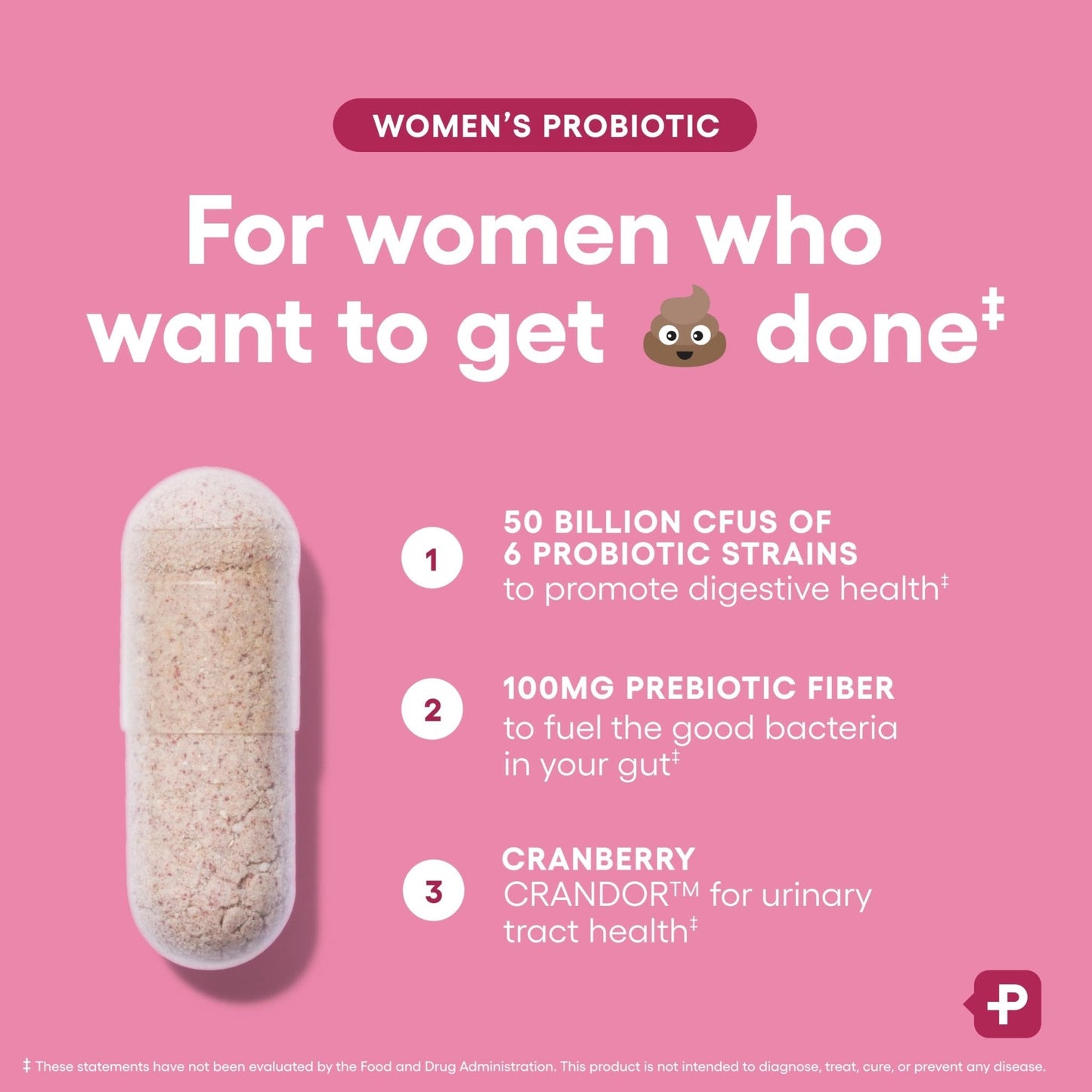 Physician's CHOICE Probiotics for Women - PH Balance, Digestive, UT, & Feminine Health - 50 Billion CFU - 6 Unique Strains for Her - Organic Prebiotics, Cranberry Extract+ - Women Probiotic - 30 CT - Maple Wellness Supplements