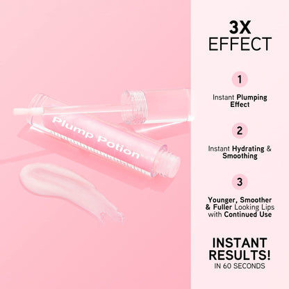 Physicians Formula Plump Potion™ Needle-Free Lip Plumping Cocktail Lip Gloss, Pink Crystal Potion, Hypoallergenic, Fragrance Free, Dermatologist Approved - Maple Wellness Supplements