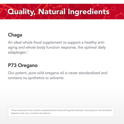 Physician's Strength ChagaStrength - 90 Capsules - Wild, Raw Chaga Complex - Immune & Physical Support - Non-GMO - 90 Servings - Maple Wellness Supplements