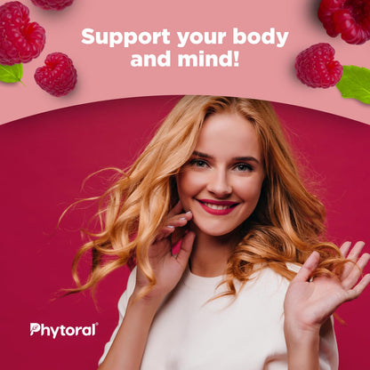 Phytoral Complete Herbal Menopause Supplement for Women - Female Hormone Balance Capsules for Night Sweats Hot Flashes & Mood Swings with Dong Quai, Chaste Berry & Black Cohosh Root - 60 Count Pack - Maple Wellness Supplements