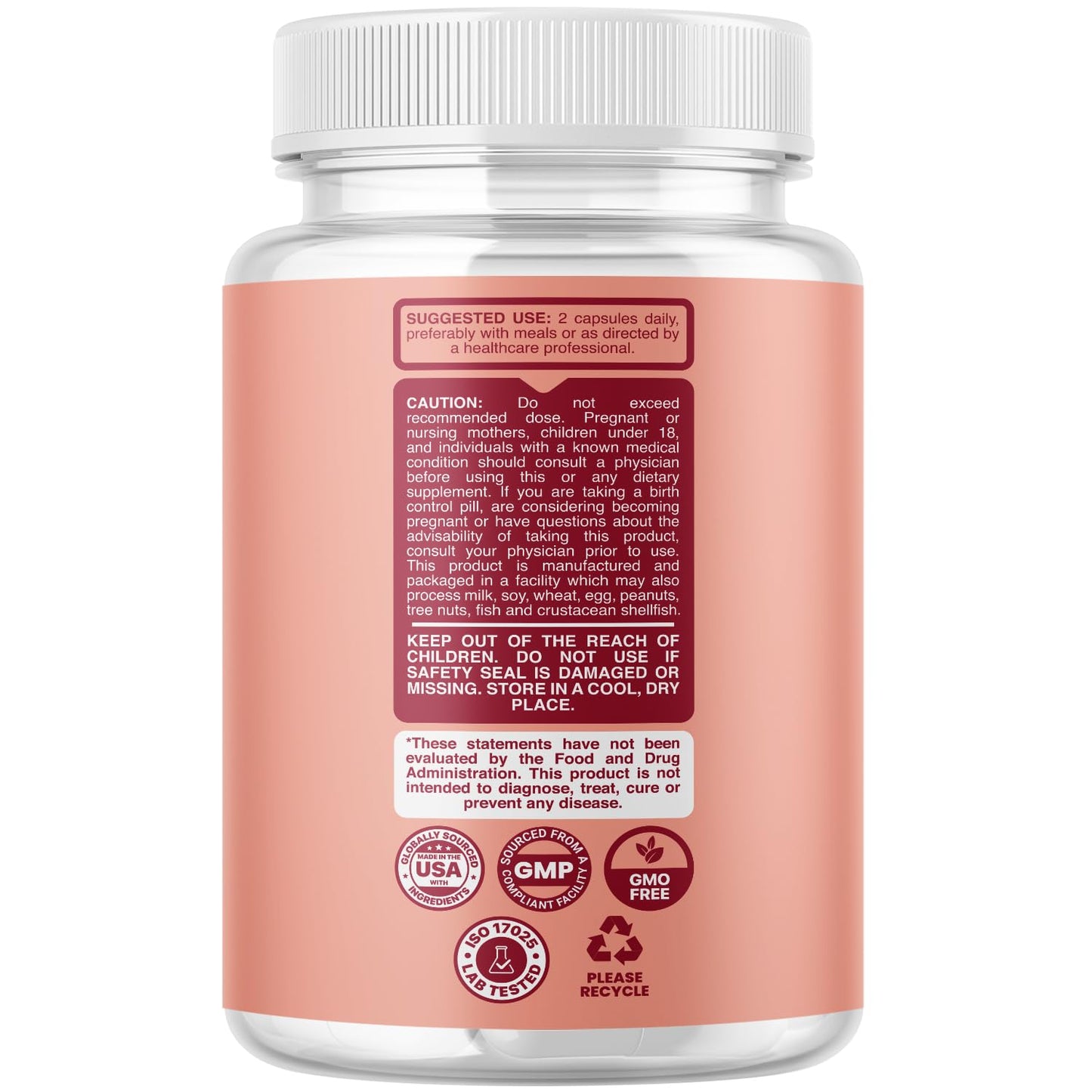 Phytoral Complete Herbal Menopause Supplement for Women - Female Hormone Balance Capsules for Night Sweats Hot Flashes & Mood Swings with Dong Quai, Chaste Berry & Black Cohosh Root - 60 Count Pack - Maple Wellness Supplements