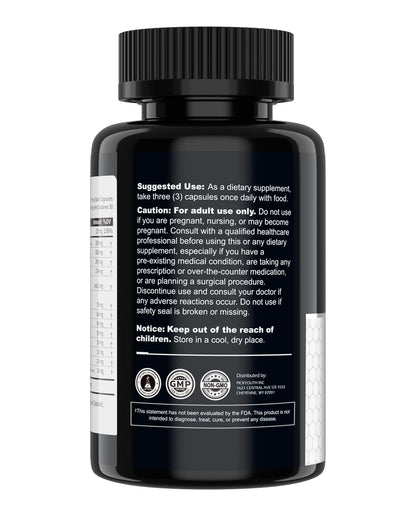 PickYouth Synergy-T Booster Supplement for Men, Total Male Performance, Liposomal Absorption System, 100% Transparency with Ashwagandha, DIM - Maple Wellness Supplements