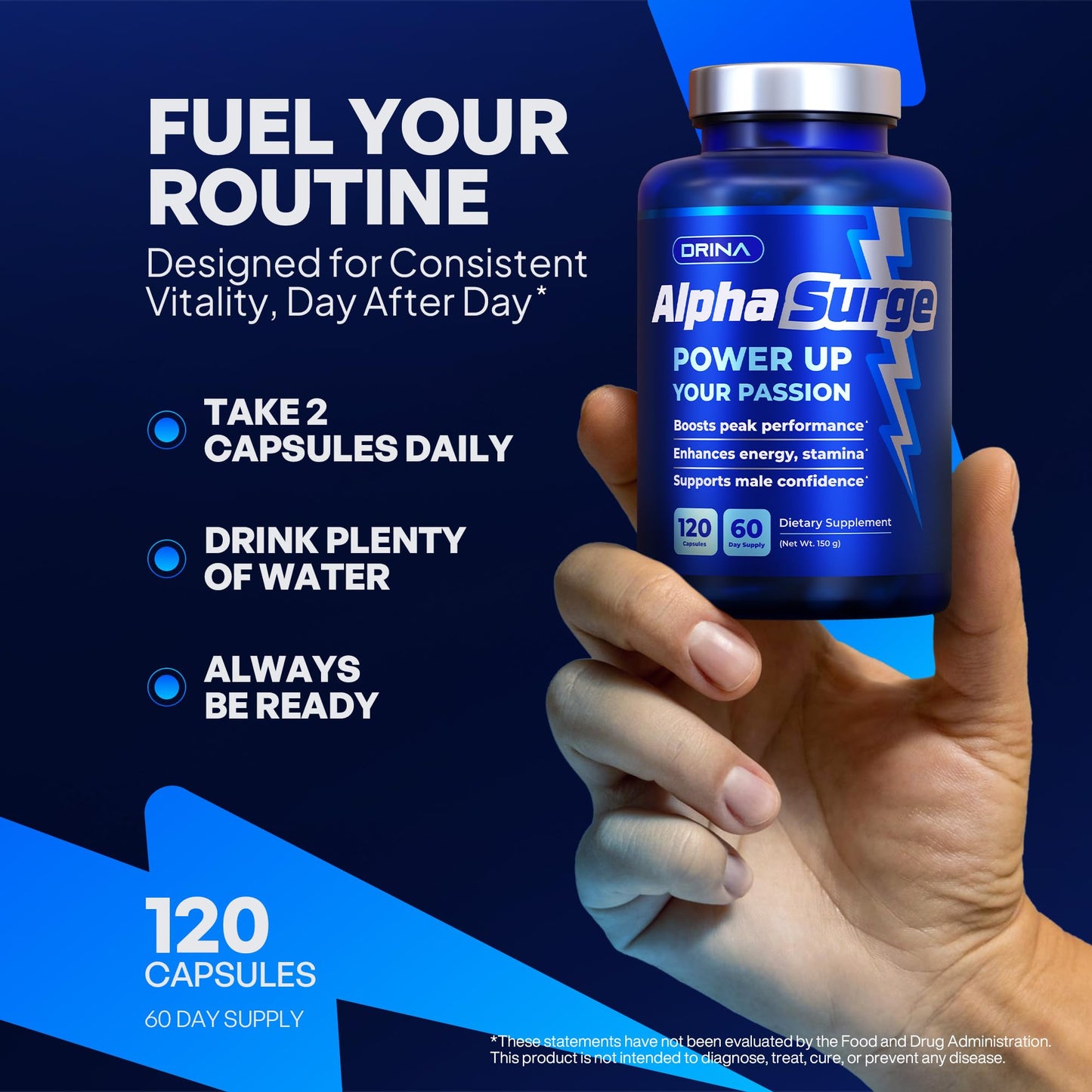 Pills for Men Fast Acting - Male Enhancing Supplement Testosterone Booster - Blood Flow, Libido, Size, Girth, Hardness, Stamina, Enlargement, Growth - Natural Performance Enhancer - 2 Month Supply - Maple Wellness Supplements