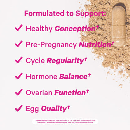 Pink Stork Fertility Bundle for Women – Conception Tea + Prenatal Vitamin Support with Inositol, Vitex, Folate & Ashwagandha – Supports Hormone Balance, Cycle Health & Preconception Wellness - Maple Wellness Supplements