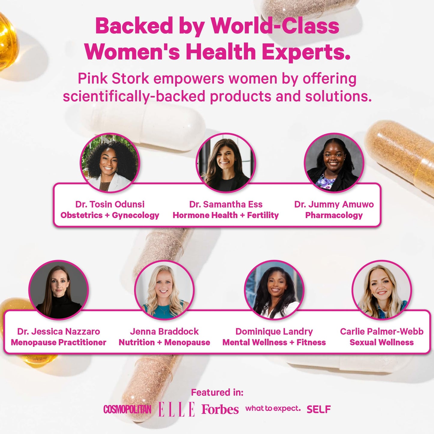 Pink Stork Menopause Support for Women - Hot Flash, Mood, Sleep, Weight, Cortisol & Hormonal Balance - Vegan, Estrogen-Free Perimenopause Relief - Ashwagandha, Maca - 60 Capsules - Maple Wellness Supplements
