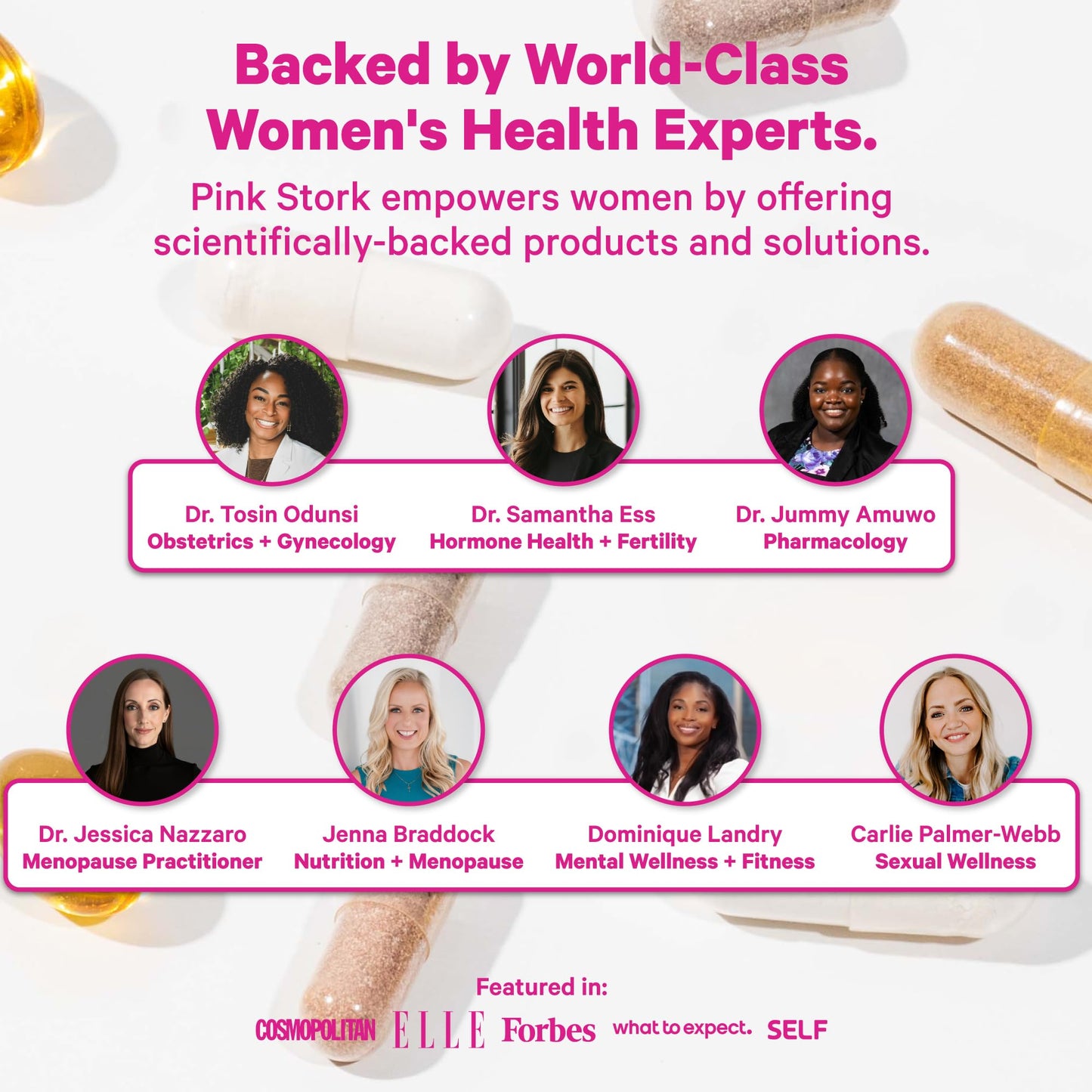 Pink Stork Premium Fertility Gummies | Fertility Supplements for Women with CoQ10, Myo-Inositol + Prenatal Vitamins | Conception Support | Hormone Balance for Women, Ovarian Care - 60 Gummies - Maple Wellness Supplements