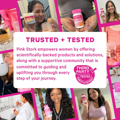 Pink Stork Prenatal Fiber Gummies for Women - 3g Prebiotic Inulin from Chicory Root - Natural Pregnancy & Postpartum Stool Softeners - Maple Wellness Supplements