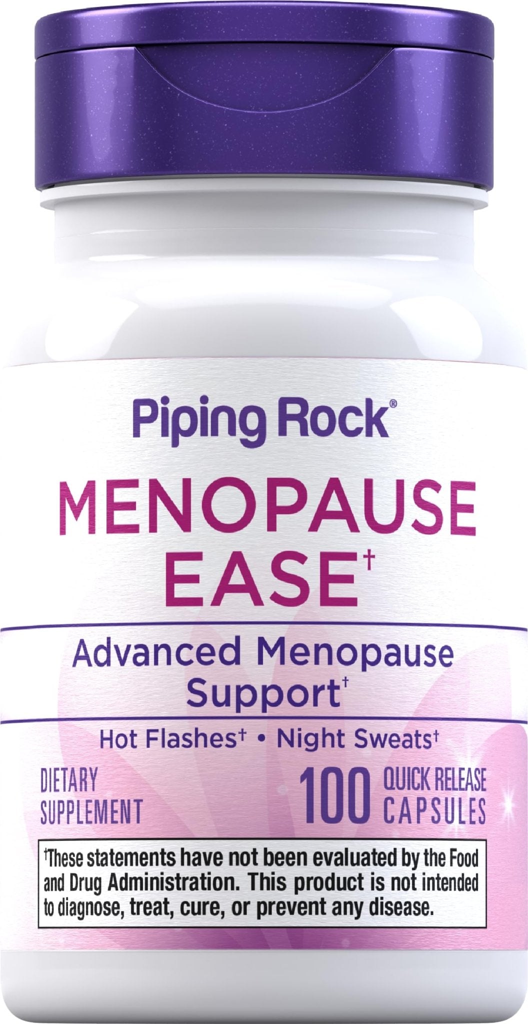 Piping Rock Menopause Ease Supplement | 100 Capsules | Advanced Support for Women | with Black Cohosh and Wild Yam | Non-GMO, Gluten Free - Maple Wellness Supplements