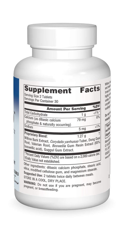 Planetary Herbals Willow Aid Tablets, 60 Count - Maple Wellness Supplements