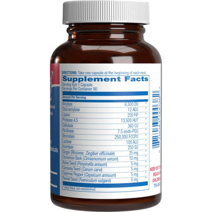 Plant Based Multi Digestive Enzymes Supplement - Clinically Formulated Digestion Supplement with Soothing Herbs and Enzymes for Women and Men - Maple Wellness Supplements