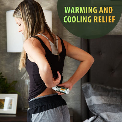 Plant Powered Roll-On Gel by Pain Grenade - Cooling and Warming Gel with Arnica, Menthol, Camphor, Glucosamine, and Other All Natural Botanicals - 3 - Pack - Maple Wellness Supplements