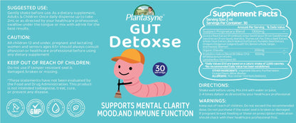 Plantasyne Herbal Gut Cleanse Drops with Black Walnut Hull & Barberry Root | Gentle Liquid Detox for Gut & Colon Support | for Adults & Kids|30 Servings - Maple Wellness Supplements