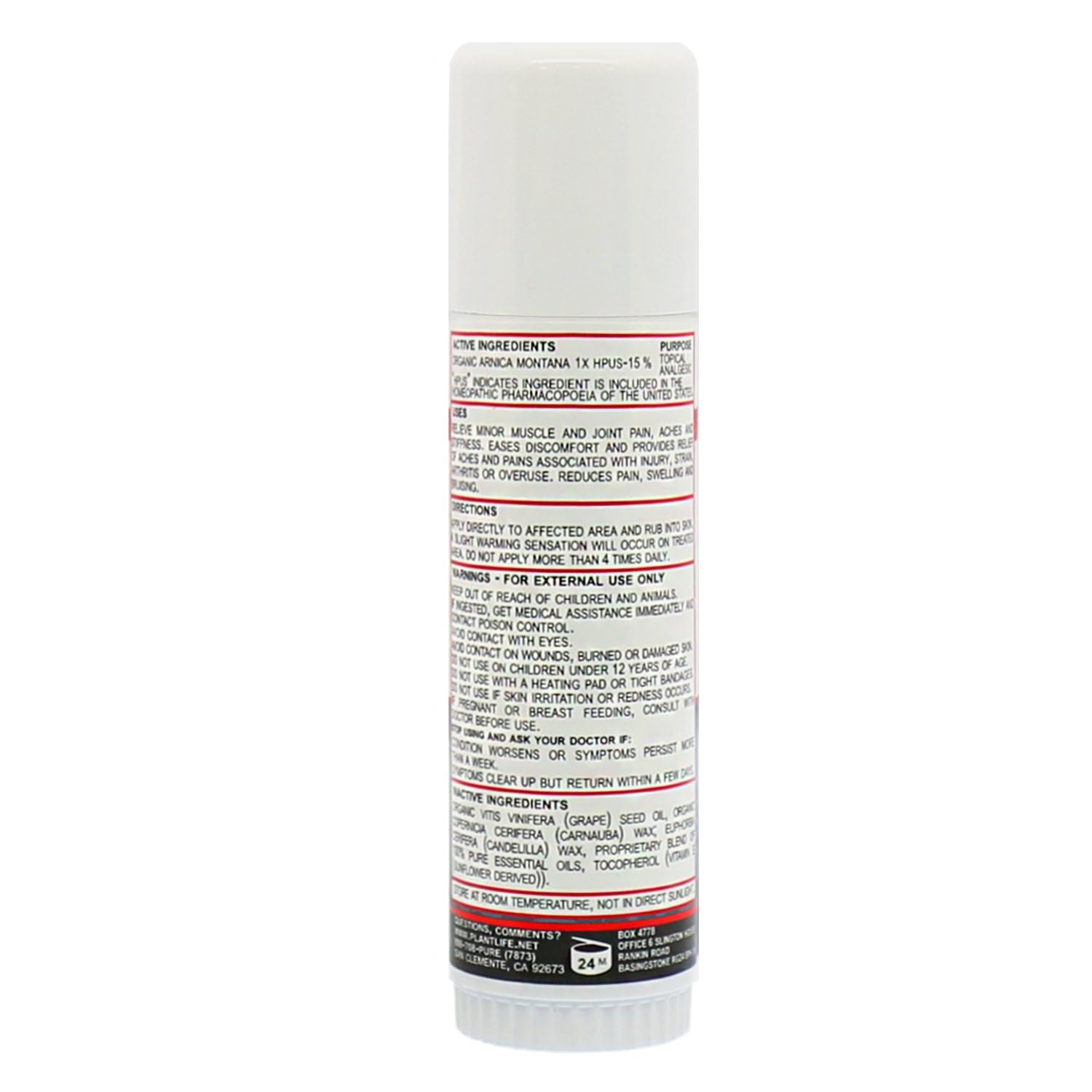 Plantlife Arnica Relieve Balm - Made with Arnica and 100% Pure Essential Oils - Relieve Products are a Homeopathic Solution for Everyday Use - Works Quickly and Effectively - Made in California - Maple Wellness Supplements