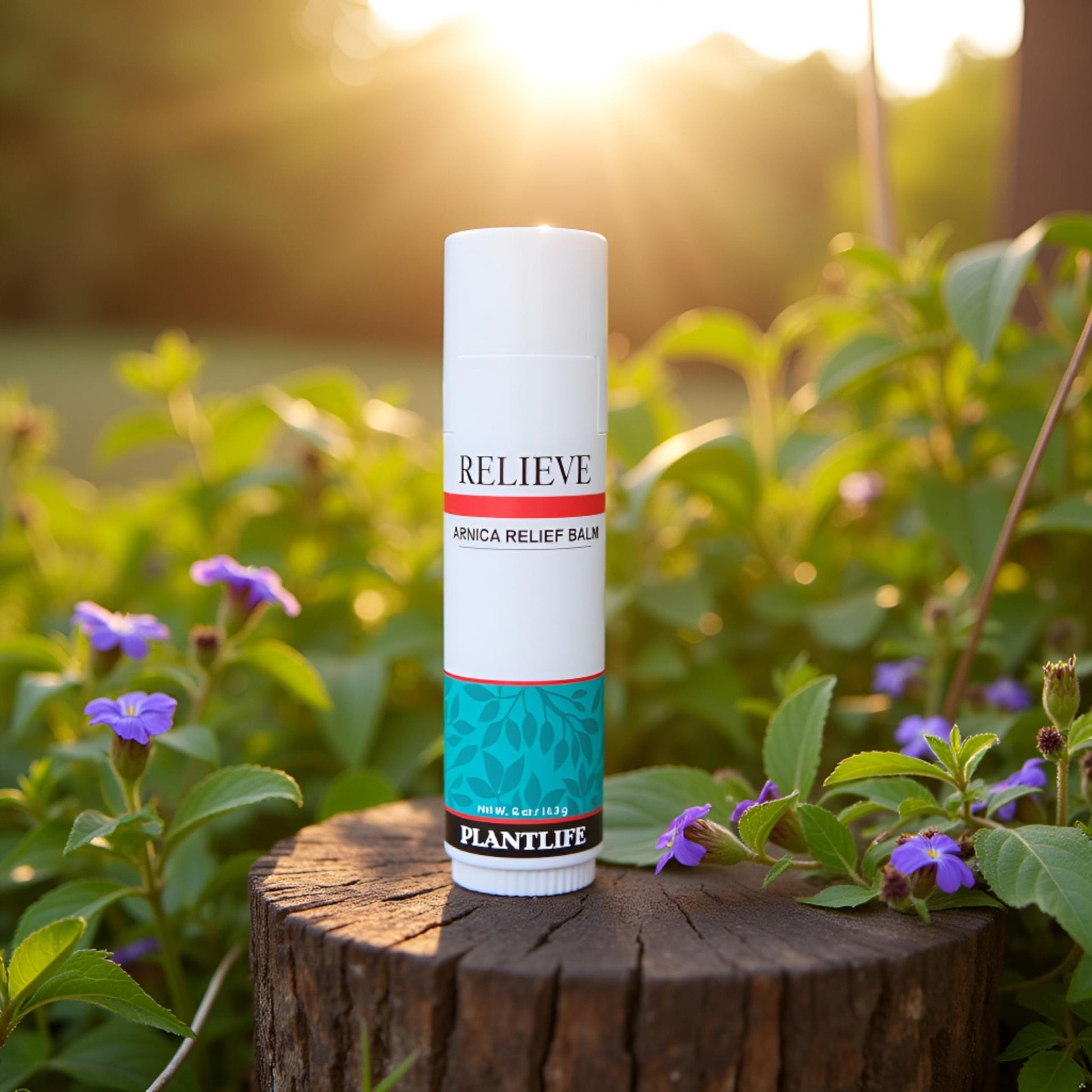 Plantlife Arnica Relieve Balm - Made with Arnica and 100% Pure Essential Oils - Relieve Products are a Homeopathic Solution for Everyday Use - Works Quickly and Effectively - Made in California - Maple Wellness Supplements