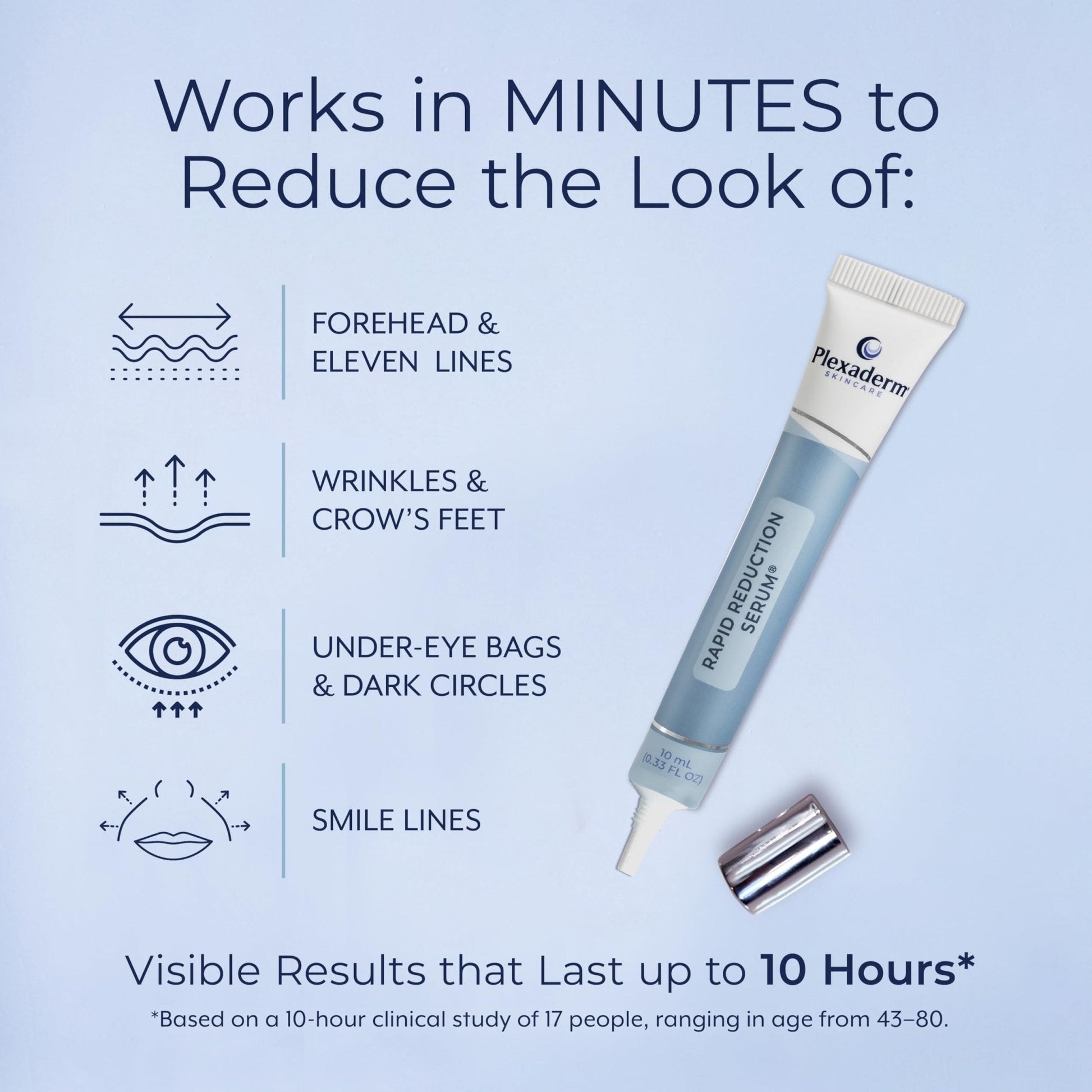 Plexaderm Rapid Reduction Eye Serum - Visibly Reduces Under-Eye Bags, Wrinkles, Dark Circles, Fine Lines & Crow's Feet Instantly - Maple Wellness Supplements