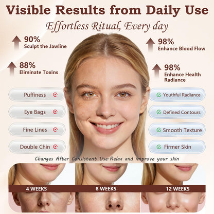 Pnctho 2026 New 2 Pcs Lymphatic Contour Face Brush,Lymphatic Drainage Massager for Chin & Neck, Jawline & Neck Lymphatic Massage Brush for Contouring, De-Puffing & Smoother Skin, Skin Firming 2 Pack - Maple Wellness Supplements