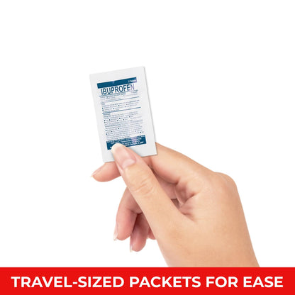 Pocket RX Mini Travel Medicine Kit – TSA-Approved First Aid Pouch with 10 Essential OTC Medications for Headache, Pain, Allergy, Upset Stomach & More – Compact, USA Made (17 Tablets) - Maple Wellness Supplements