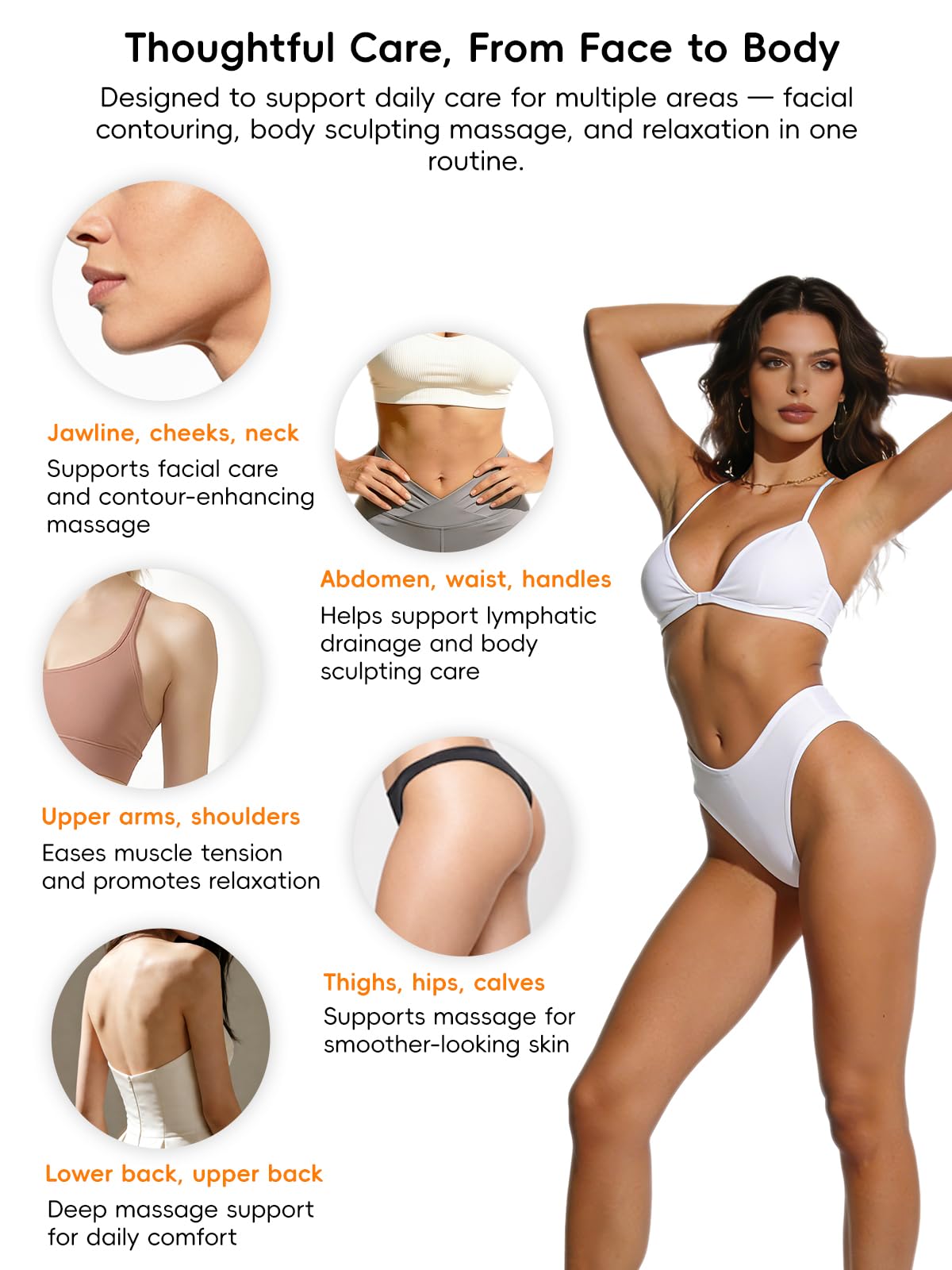Poeruo 5-in-1 Body Sculpting Machine – Gua Sha & Cupping Vacuum Massage Device, Lymphatic Drainage Massage, Anti-Cellulite Tool & Skin Firming Care for Face, Belly, Arms, Legs, Waist & Love Handles - Maple Wellness Supplements