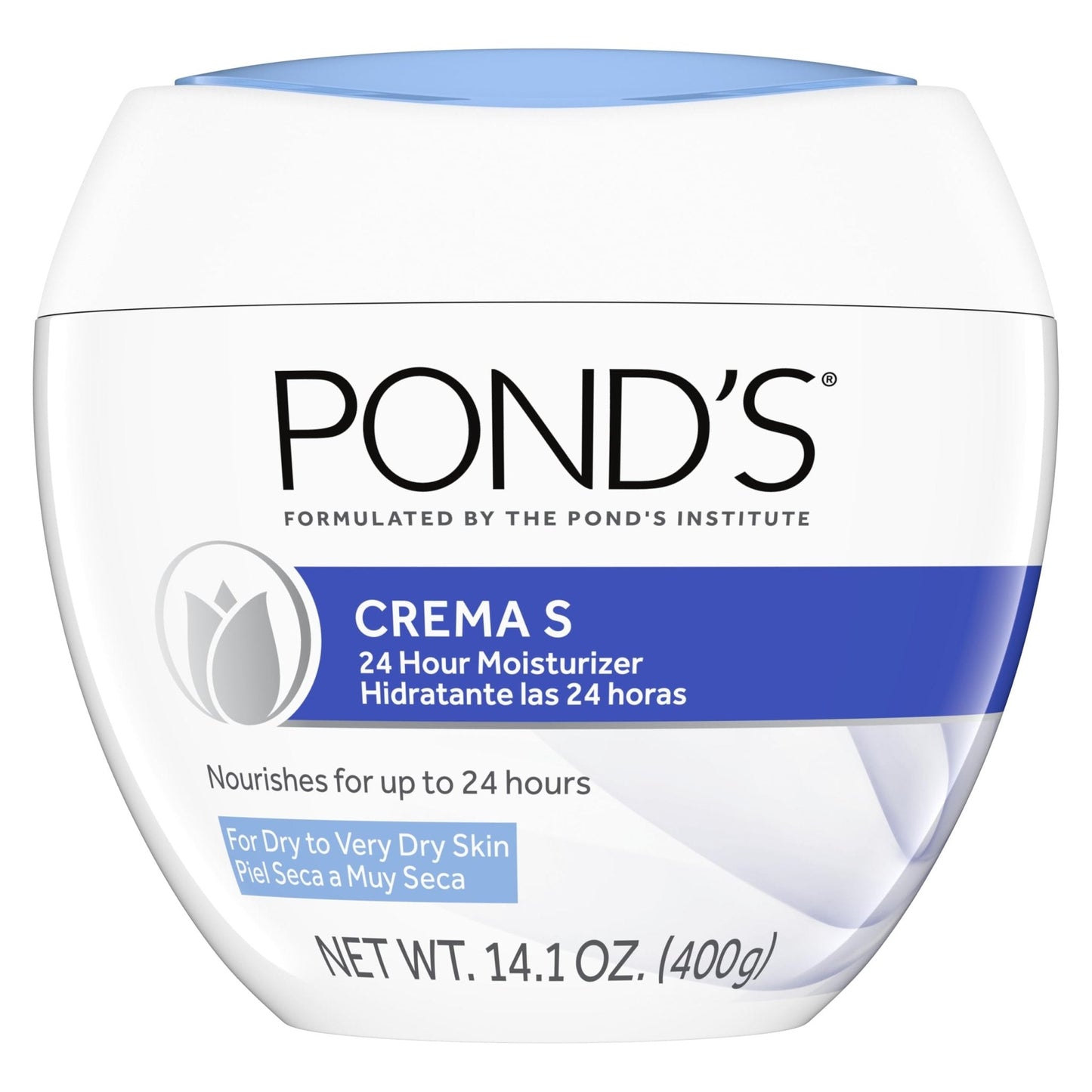 Pond's Nourishing Moisturizing Cream, Crema S, Fragrance Free, Ivory, 14.1 Oz - Maple Wellness Supplements