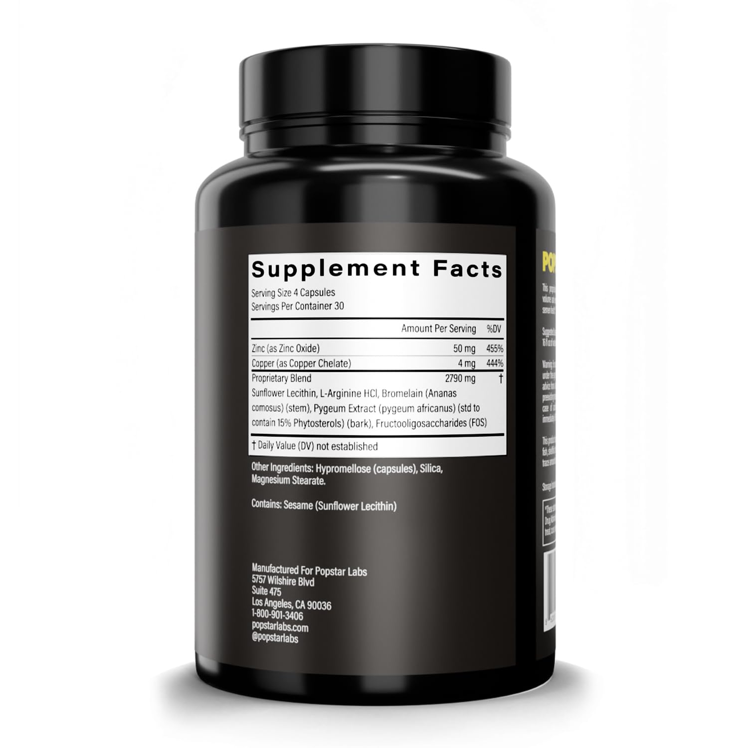 POPSTAR Labs Semen Volume Booster - Men's Semen Health & Fertility Supplement - Doctor Formulated to Increase Load Volume - Made in USA - Non-GMO, Organic - Maple Wellness Supplements