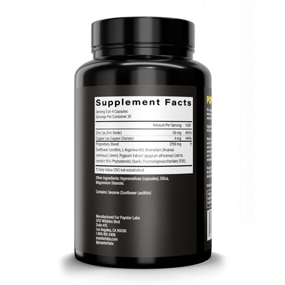 POPSTAR Labs Semen Volume Booster - Men's Semen Health & Fertility Supplement - Doctor Formulated to Increase Load Volume - Made in USA - Non-GMO, Organic - Maple Wellness Supplements
