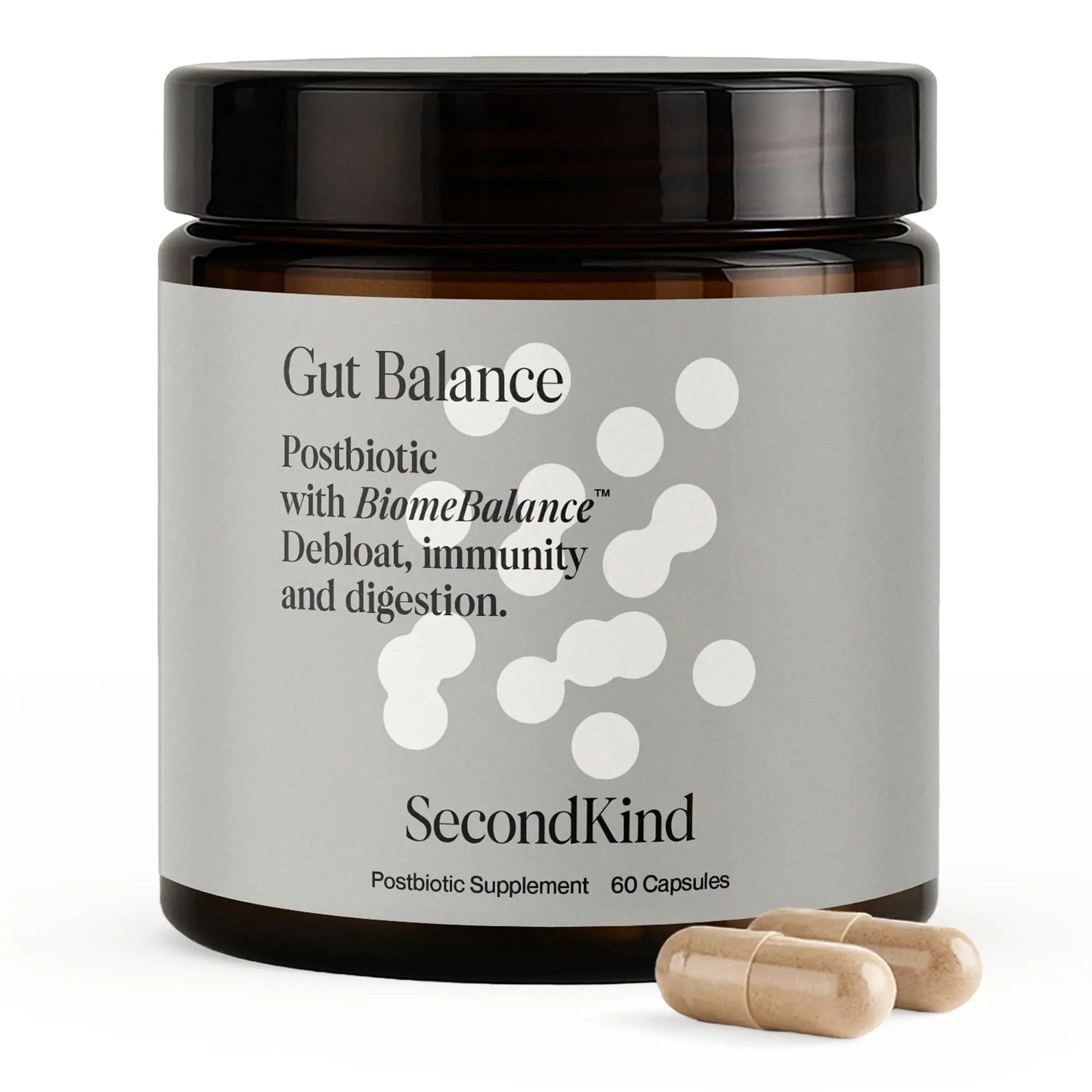 Postbiotics Gut Health Supplement – Bloating Relief, Gut, Brain & Digestive Health - Microbiome & Immune Support with BiomeBalance™ - 1000x More Active Ingredients Than Pre & Probiotics – 60 Capsules - Maple Wellness Supplements