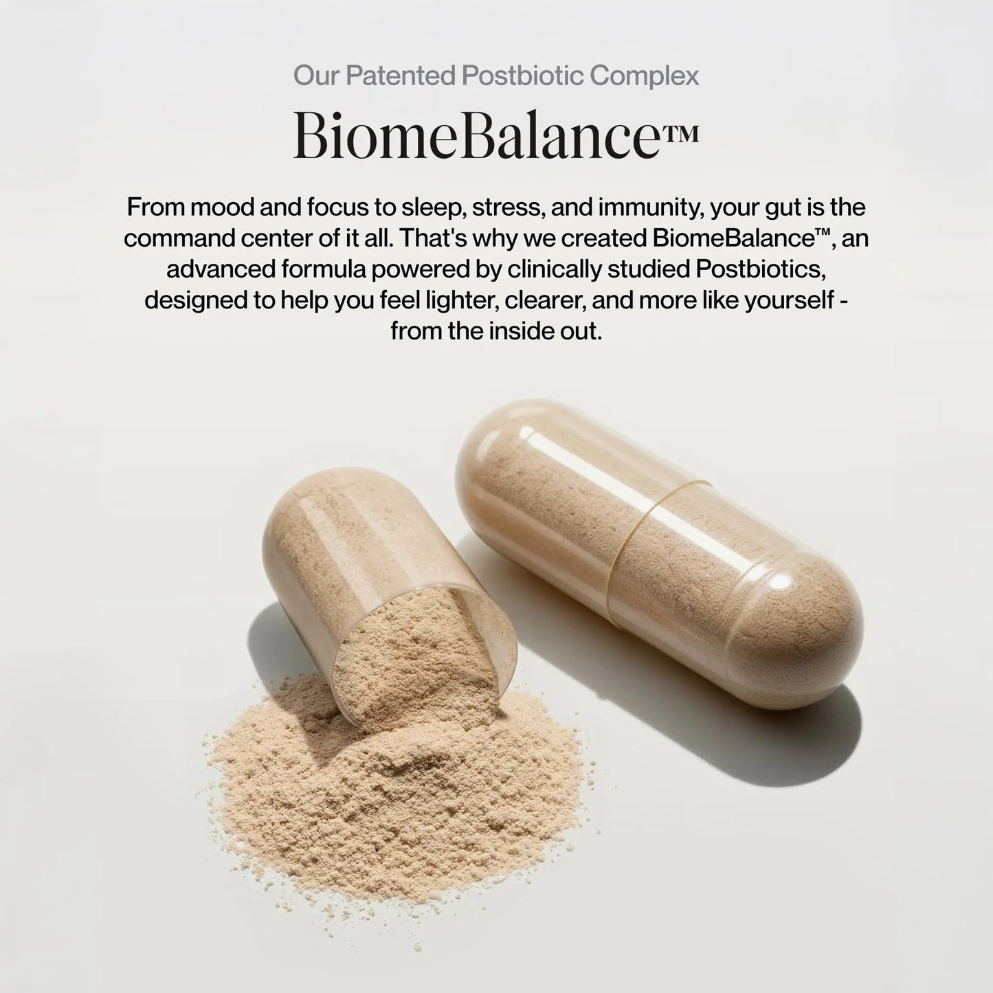 Postbiotics Gut Health Supplement – Bloating Relief, Gut, Brain & Digestive Health - Microbiome & Immune Support with BiomeBalance™ - 1000x More Active Ingredients Than Pre & Probiotics – 60 Capsules - Maple Wellness Supplements