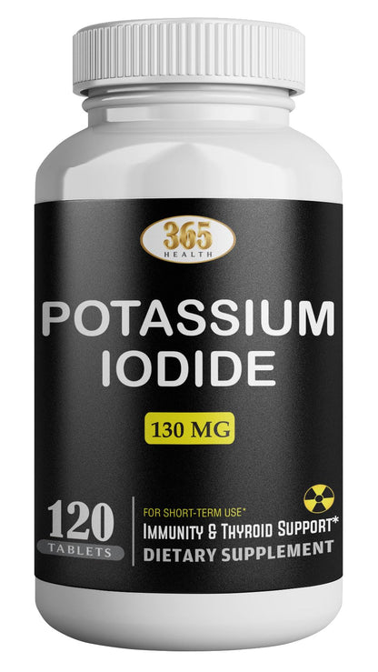Potassium Iodide130 mg - KI Tablets- Potassium130 mg - USA Made Potassium Iodine Pills YODO Naciente - Maple Wellness Supplements