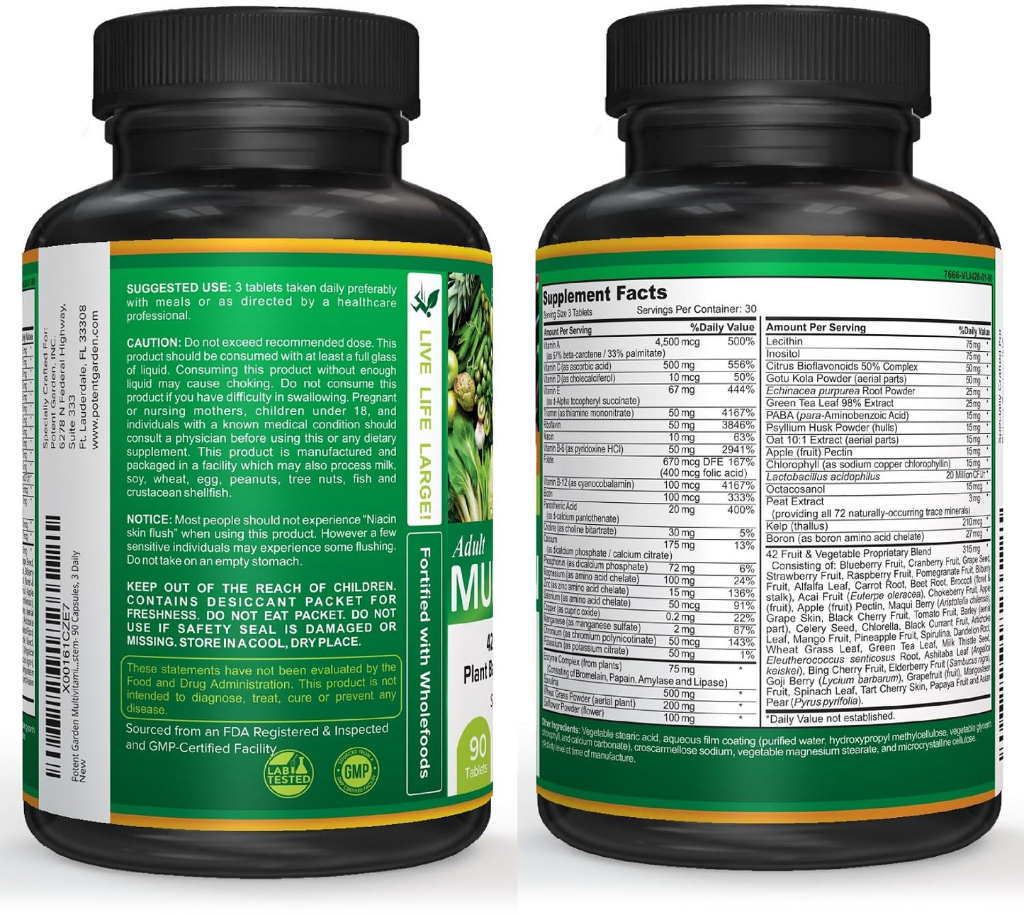 Potent Garden Daily Nutrition Bundle – Superfood Greens + Multivitamin - Maple Wellness Supplements