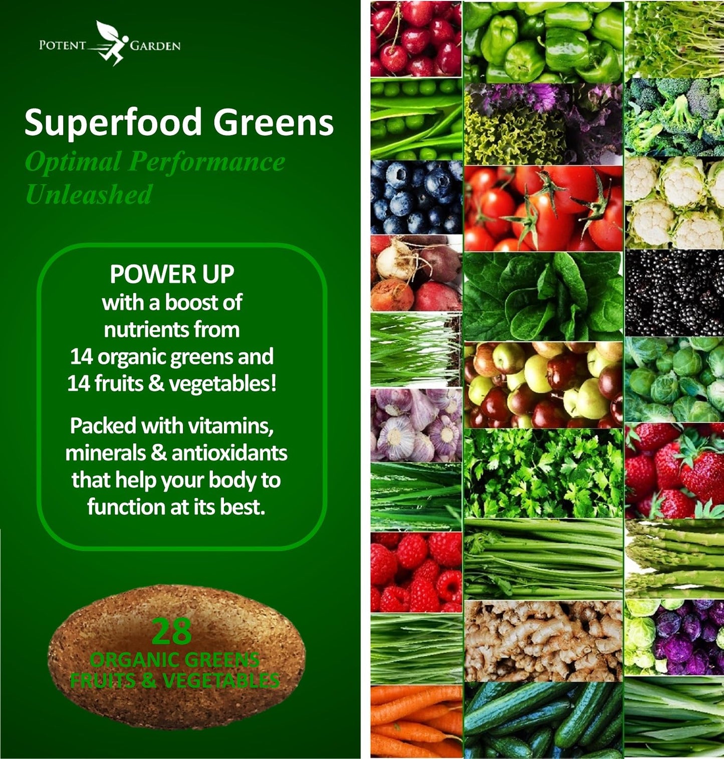 Potent Garden Daily Nutrition Bundle – Superfood Greens + Multivitamin - Maple Wellness Supplements