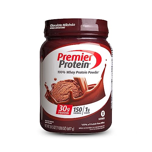 Premier Protein Powder, Chocolate Milkshake, 30g Protein, 1g Sugar, 100% Whey Protein - Maple Wellness Supplements