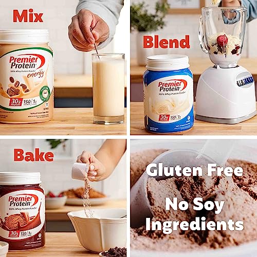 Premier Protein Powder, Chocolate Milkshake, 30g Protein, 1g Sugar, 100% Whey Protein - Maple Wellness Supplements