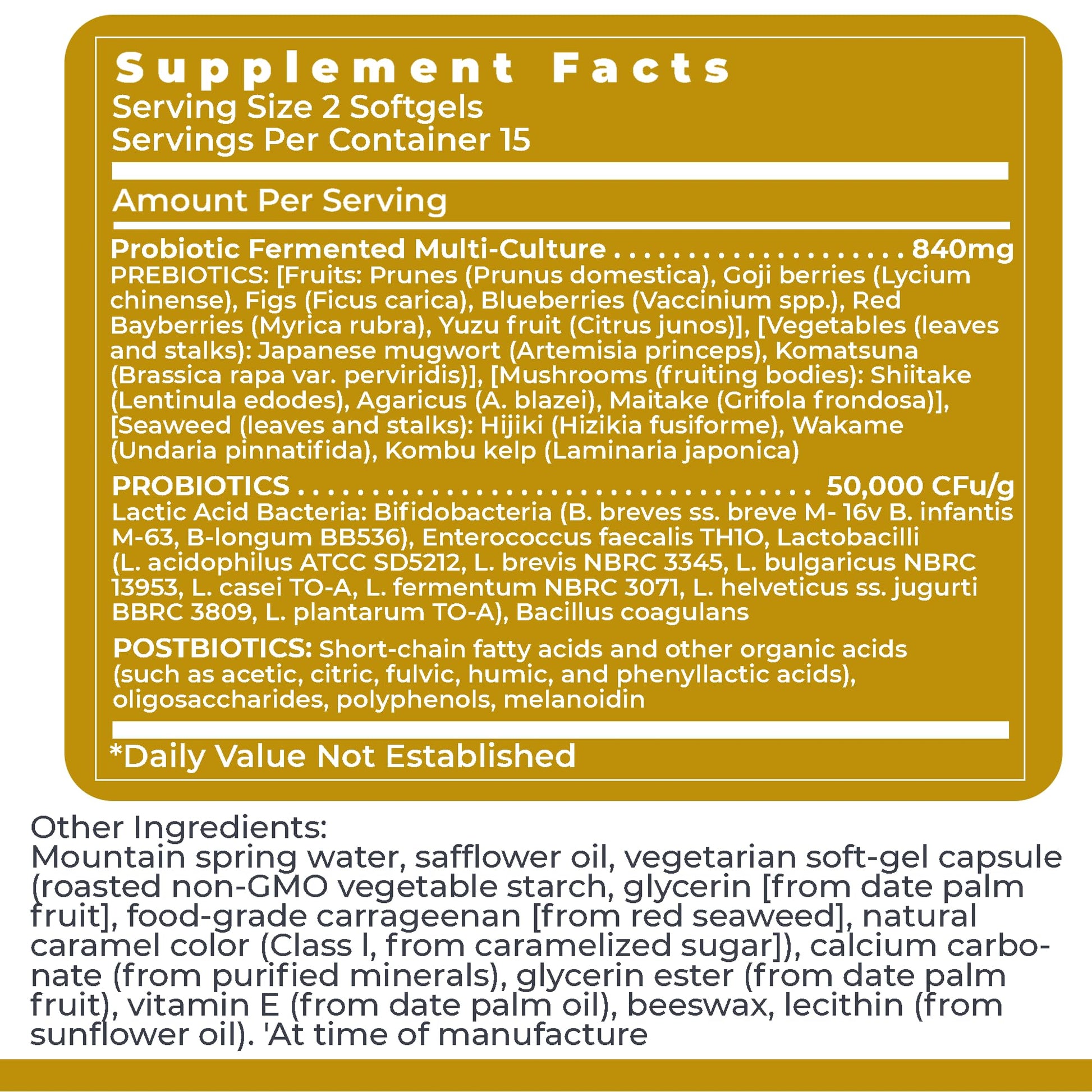 Premier Research Labs Premier Probiotic - Pre Pro Post Biotics for Women & Men, Quad Biotic, Quadbiotic, Prebiotics, Probiotics - Maple Wellness Supplements