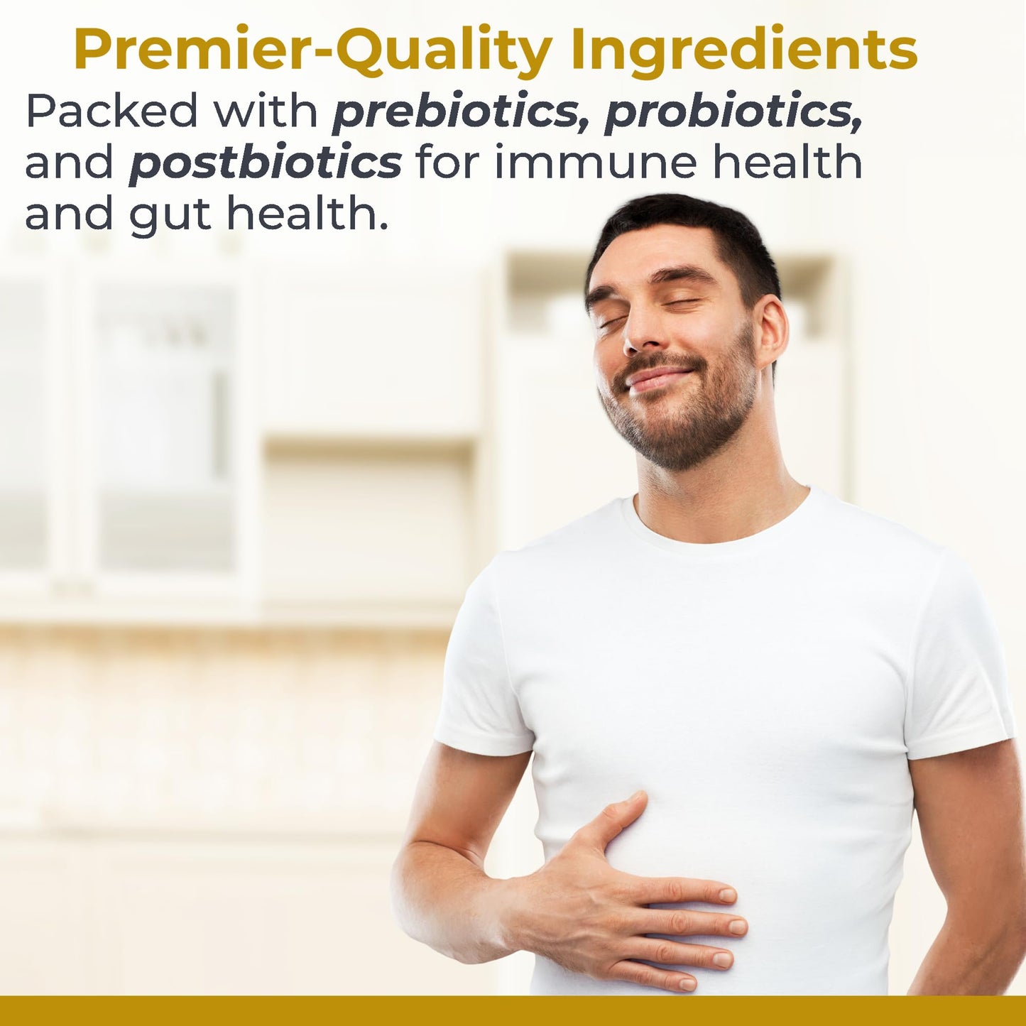 Premier Research Labs Premier Probiotic - Pre Pro Post Biotics for Women & Men, Quad Biotic, Quadbiotic, Prebiotics, Probiotics - Maple Wellness Supplements