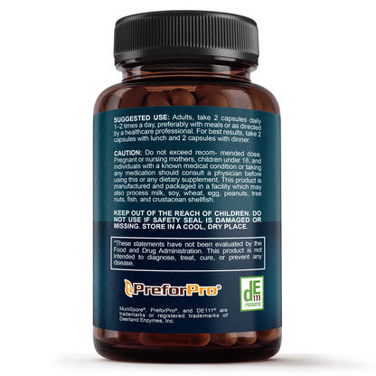 Premium 4-in-1 Probiotic Prebiotic, Postbiotic & Digestive Enzymes for Men & Women – Supports Gut, Digestion & Immunity –Complete Gut Health with Pre, Post - Maple Wellness Supplements