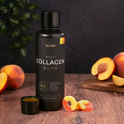 Premium Liquid Collagen for Women Weight Loss & Beauty w. Hyaluronic Acid, Biotin, L-Carnitine, Apple C Vinegar - Ultra Pure Multi Collagen Protein Shots Drink - Maple Wellness Supplements