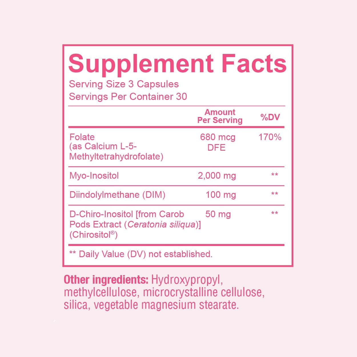 Premium Ovarian Health Support Supplement – Hormone Balance, Ovulation & Cycle Regularity - Myo-Inositol & D-Chiro Inositol Supplement for Women – 40:1 Inositol Ratio With Folate & DIM – 90 Capsules - Maple Wellness Supplements