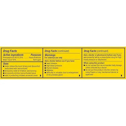 Preparation H Hemorrhoid Cooling Gel with Aloe for Fast Discomfort Relief - 0.9 Oz Tube - Maple Wellness Supplements