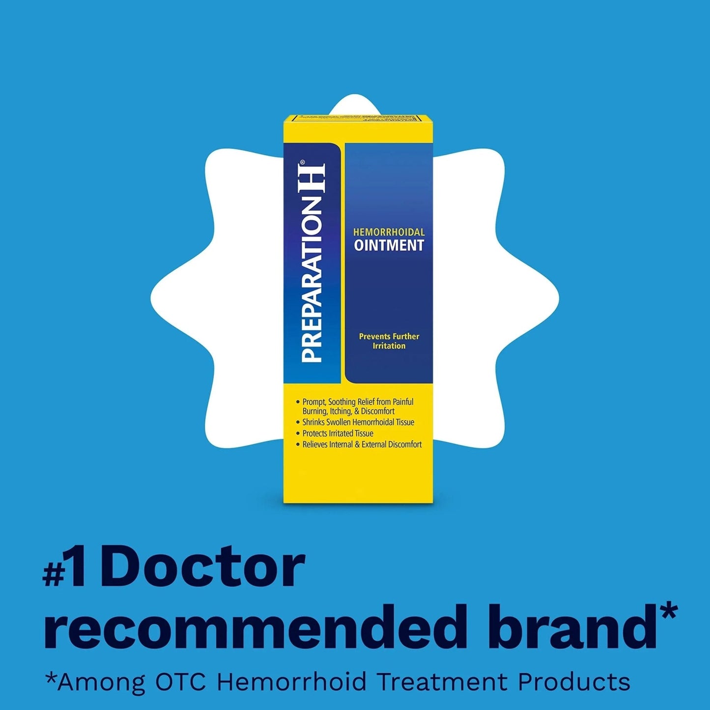 PREPARATION H Hemorrhoid Symptom Treatment Ointment, Itching, Burning & Discomfort Relief, Tube (2.0 Ounce) - Maple Wellness Supplements